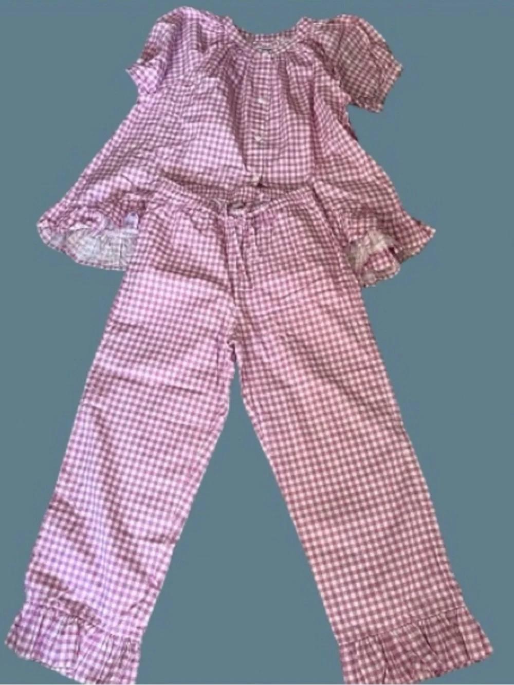 Piyama | Sophie Sleep Set in Gingham Pink